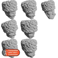 cossacks heads remixed udo's customizer 3d print model - Mito3D