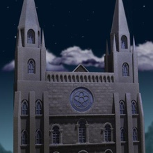kotik kilise bina mimari binalar mimar Toplamak reçine fdm 3d print model - Mito3D