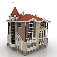 Villetta Residenziale Casa costruzione edificio 3d print model - Mito3D