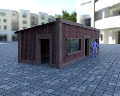 chalet Accueil maison vidéo Jeu structure décoratif 3d print model - Mito3D