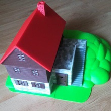 chalet de jardin jeu bois jouet pierre kit maison jeune fille la construction cabine animal 3d print model - Mito3D