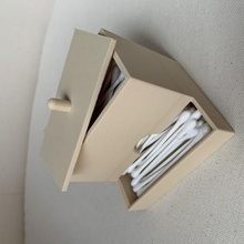 titulaire de coton-tige salle bains boîte la maison accessoires organisateur boite rangement coton tige le distributeur utile 3d print model - Mito3D