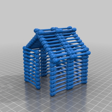 tampone di cotone house architettura edifici strutture 3d print model - Mito3D
