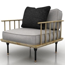 couch soltero asiento arquitectura casa mueble diseño moderno sofá 3d print model - Mito3D