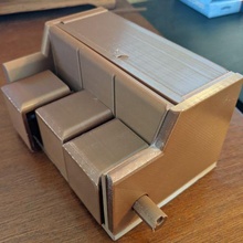 couch puzzle box sequential 3d print model - Mito3D