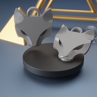culombio gato colgante pendiente suspensión elegante apoya 3d print model - Mito3D
