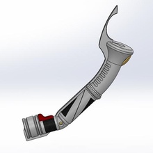 Kont dooku'nun ışın kılıcı star wars sith'in intikamı gadget jedi alanı scifi yineleme prop oyuncak kılıç lightsaber 3d print model - Mito3D
