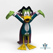 contare duckula on patula vampiro Halloween patolin giocattolo arte cartone animato tv televisione 80 80s 90 90s 1980 1990 anatra igor helsing 3d print model - Mito3D