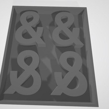 contatore muffa lettera resina 3d print model - Mito3D