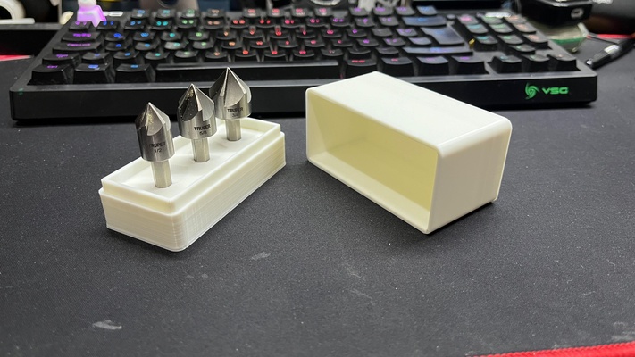 versenken box halter unterstützung bohren bisschen werkzeug 3d print model - Mito3D