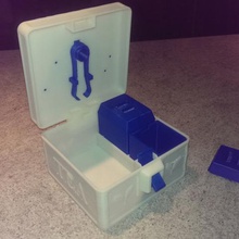 countertop tea chest home box container 3d print model - Mito3D