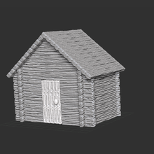 país cabaña chalet casa diorama miniatura mesa 3d print model - Mito3D