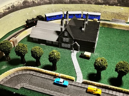 country house railway n gauge oo ho 1 148th 75th 87th english 3d print model - Mito3D