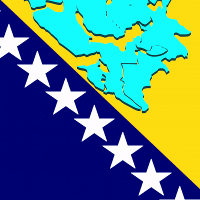 nazione puzzle bosnia erzegovina 3d europa geografia carta geografica modello mondo 3d print model - Mito3D