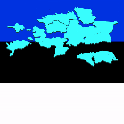 nazione puzzle estonia 3d europa geografia carta geografica modello mondo 3d print model - Mito3D