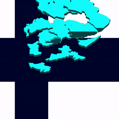 nazione puzzle finlandia 3d europa geografia carta geografica modello mondo 3d print model - Mito3D
