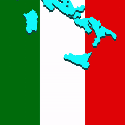 país enigma itália 3d europa geografia mapa modelo mundo 3d print model - Mito3D