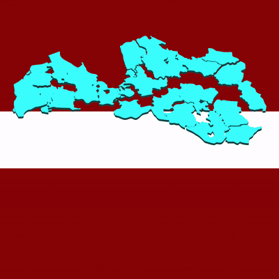 país enigma letônia 3d europa geografia mapa modelo mundo 3d print model - Mito3D