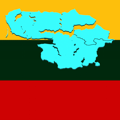 país enigma lituânia 3d europa geografia mapa modelo mundo 3d print model - Mito3D