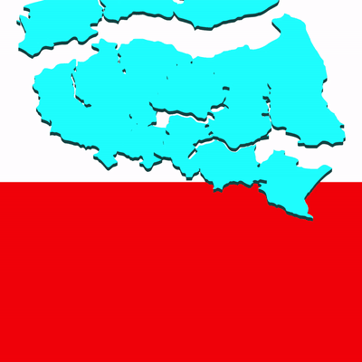 país enigma polônia 3d europa geografia mapa modelo mundo 3d print model - Mito3D