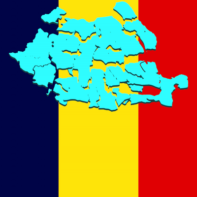 país enigma romênia 3d europa geografia mapa modelo mundo 3d print model - Mito3D