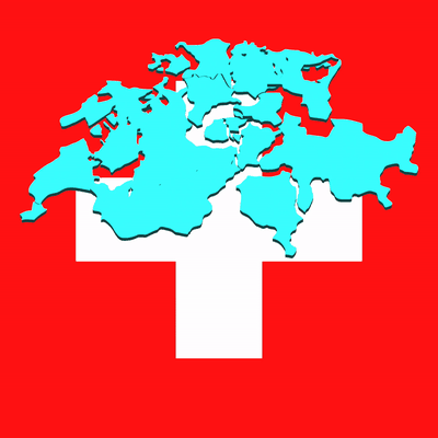 pays puzzle suisse 3d l'europe géographie carte modèle monde 3d print model - Mito3D