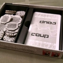 coup box insert game board games tabletop 3d print model - Mito3D