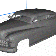 coupé 1951 imprimable corps de la voiture jeu un fente le système scalextric sport shell rc radio surveillance tamiya miniz 1-10 1-32 1-18 1-24 3d print model - Mito3D