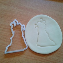 couple bride wedding cookie cutter home kitchen love 3d print model - Mito3D