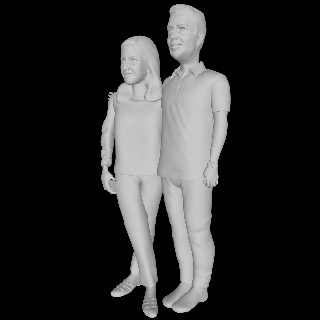 casal jeans phone hand character humans people figuras arte in mão humanos figura miniatura estatueta pessoa ender3 stl diorama 3d print model - Mito3D