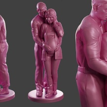 couple love 3d print model - Mito3D