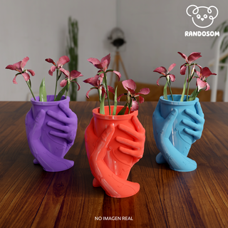 coppia pentola vaso fiori amore impianti parentesi facile ender arte decorazione 3d print model - Mito3D