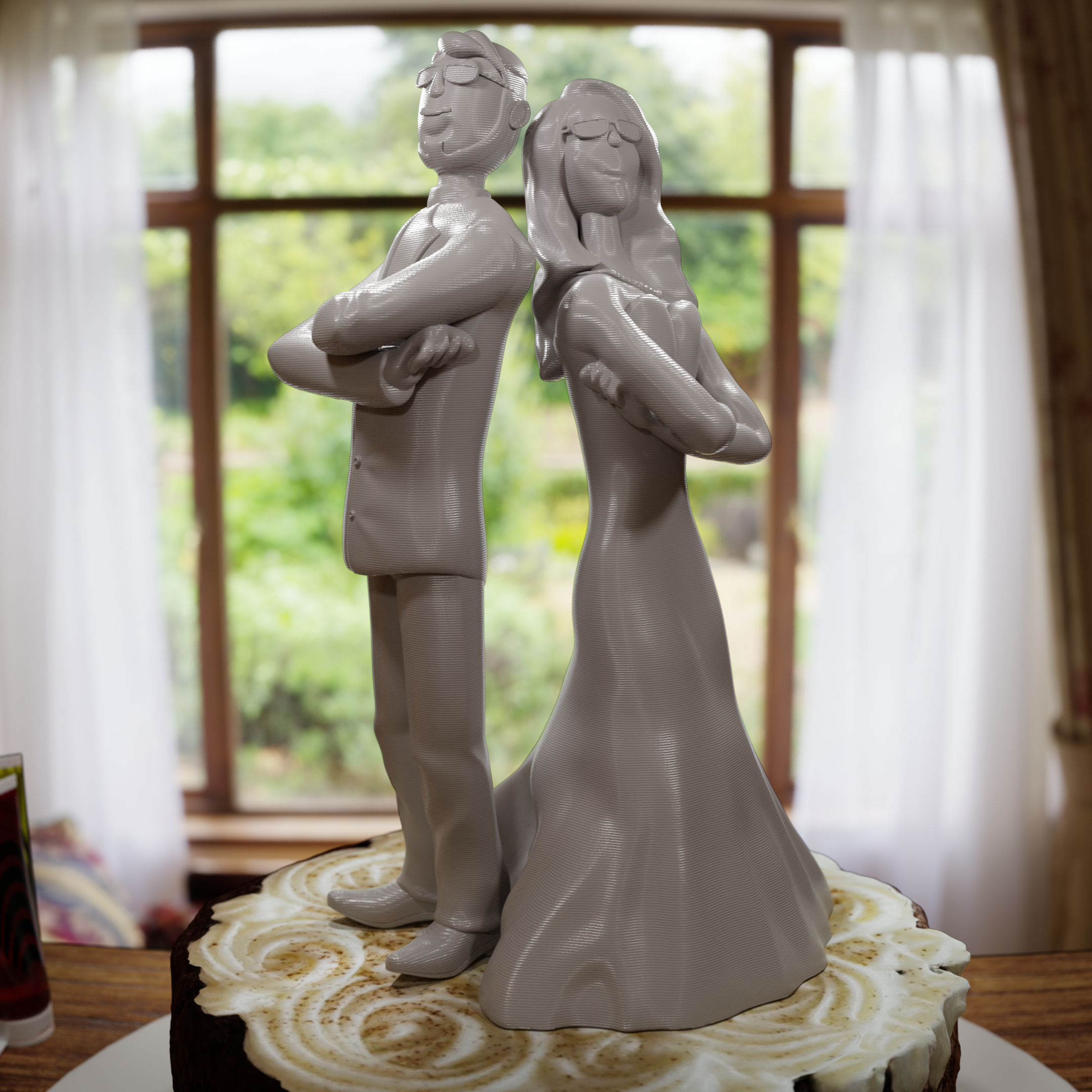 çift düğün oyuncak bebek Aşk kız arkadaşı erkek arkadaş sevgili 3D print model - Mito3D