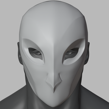 court owls mask mascara corte los hos batman art batman owl court owls arkham cosplay mask dc comics 3d print model - Mito3D
