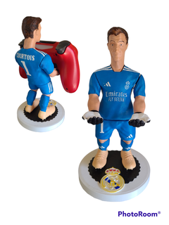 Courtois Real Madrid Joystick Unterstützung Spiel Fußball Torwart fotball 3d print model - Mito3D
