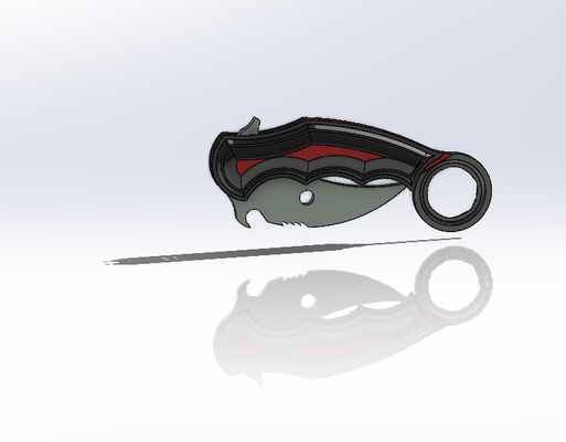 couteau de kampf inspiration design google 3d print model - Mito3D