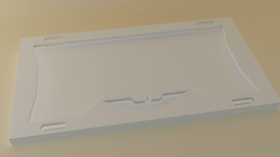 cover car plate 3dmax stl autocad jpg 3ds batman 3d print model - Mito3D