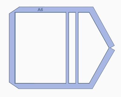 Startseite Mantel leiten a6 Tagebücher Klappen Bindung 3d print model - Mito3D