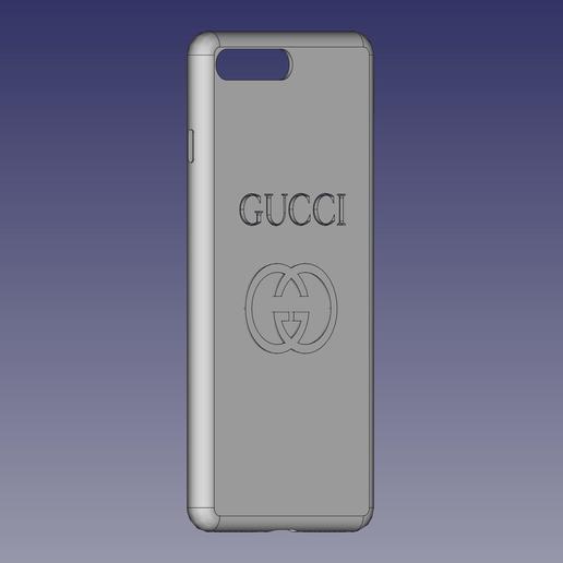 capa iphone 7 8 logo mais gg a moda gucci plus tampa 3D print model - Mito3D