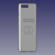 capa iphone 7 8 logo mais gg a moda gucci plus tampa 3d print model - Mito3D