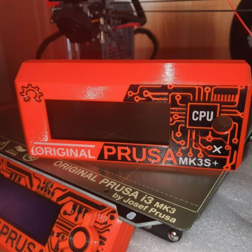 copertina guaina prusa mk3s + prusamk3s+ prusamk3 mk3s+ mmu2 mmu dualcolor dualcolor2 Schermo colore circuiti elettronici 3D print model - Mito3D