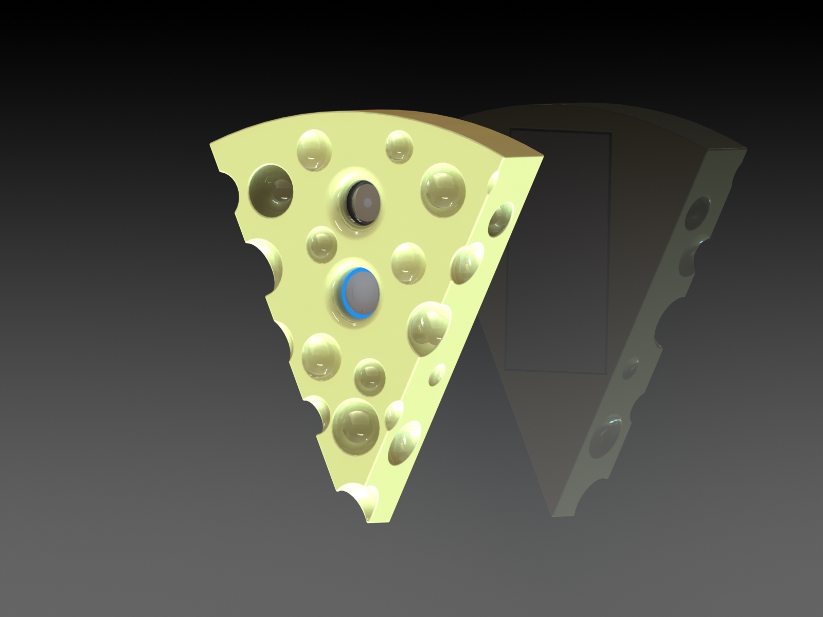 copertina guaina squillare video campanello casa 3 citofono formaggio 3D print model - Mito3D