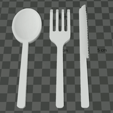covered various cutlery 3d print model - Mito3D