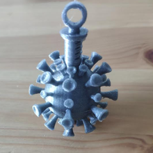 covid-19 & vaccine keychain support gadget covid virus toy 3d print model - Mito3D