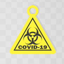 covid-19 coronavírus chave de cadeia gadget covid19 covid 19 vírus pandemia quarentena 3d print model - Mito3D