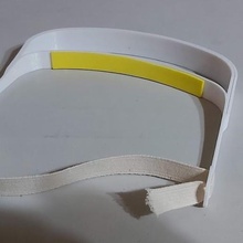 covid-19 el protector de la cara 0,8 mm acetato gadget covid19 facial covid apoyo 0 8 3d print model - Mito3D