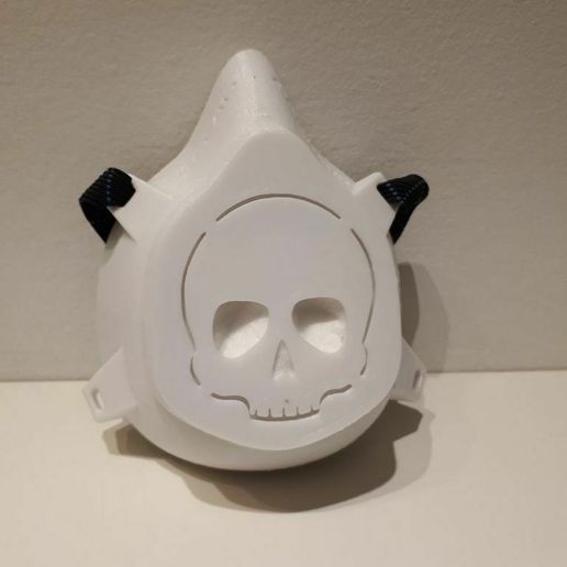 covid-19 mask - skull corona coronavirus face virus covid facemask art 3D print model - Mito3D