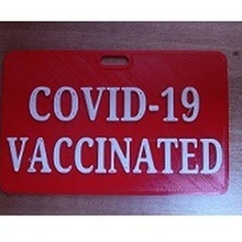 covid-19 vaccinated badge art covid vaccine coins badges 3d print model - Mito3D