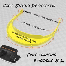 covid19 shield protector fast printing various fastprinting print coronavirus facemask face visor pvc lamina 3d print model - Mito3D