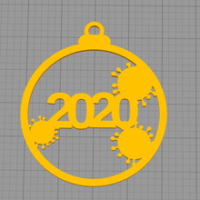 kovid Noel ağaç süs dekorasyon mevcut sars cov 2 covid 19 covid19 koronavirüs korona virüs hediye 2020 3d print model - Mito3D